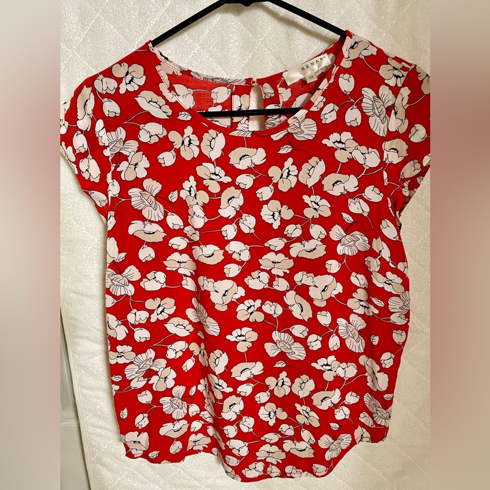 Cap sleeve blouse